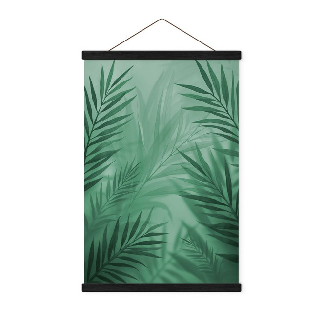 Stoffbild Grüne Palmenblätter