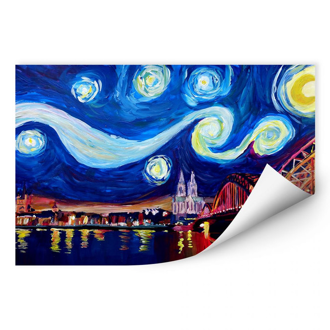 Wallprint Bleichner - Köln bei Nacht