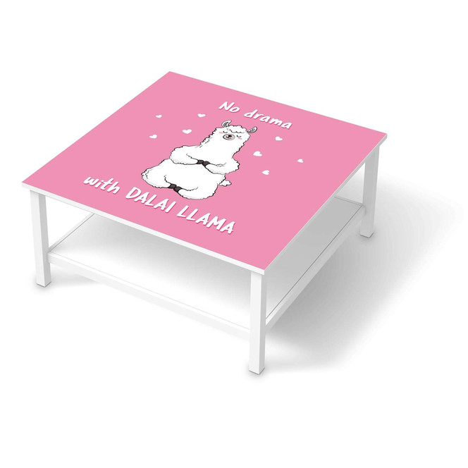 Klebefolie IKEA Hemnes Tisch 90x90cm - Dalai Llama- Bild 1