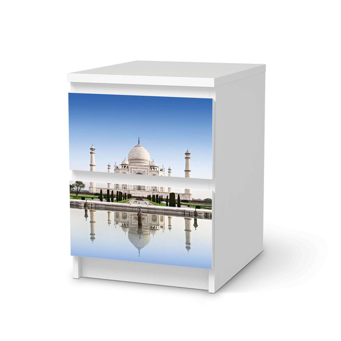 Möbelfolie IKEA Malm Kommode 2 Schubladen - Taj Mahal- Bild 1