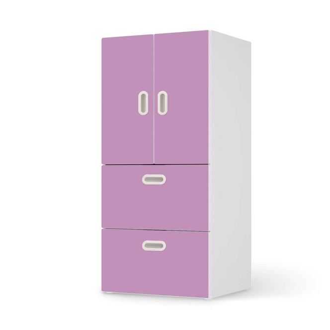 Möbelfolie IKEA Stuva / Fritids - 2 Schubladen und 2 kleine Türen - Flieder Light- Bild 1