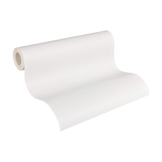 A.S. Création Vliestapete Meistervlies Strukturtapete Uni überstreichbar weiss