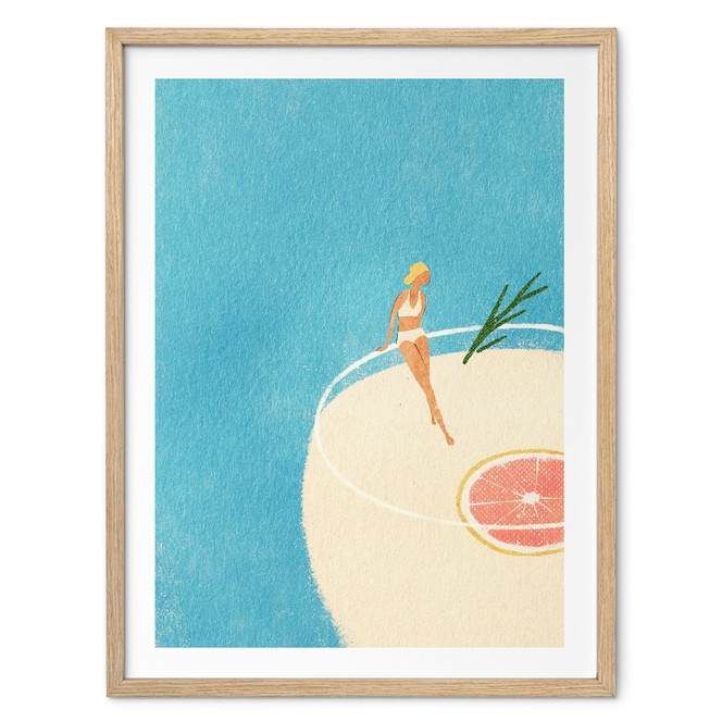 Poster Sommer Cocktail am Pool - Rivers
