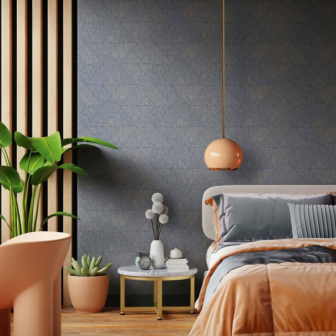 Vliestapete Dreiecke, Geometrisch Grafisch Geometrisch in Schwarz