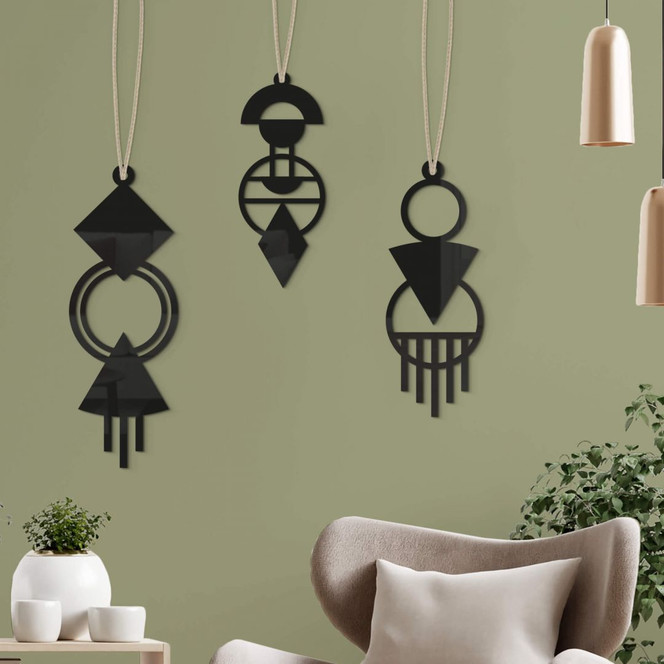 Acryldeko Macrame - geometrisch