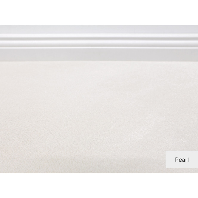 Cabernet Velours Teppichboden Meterware in Pearl