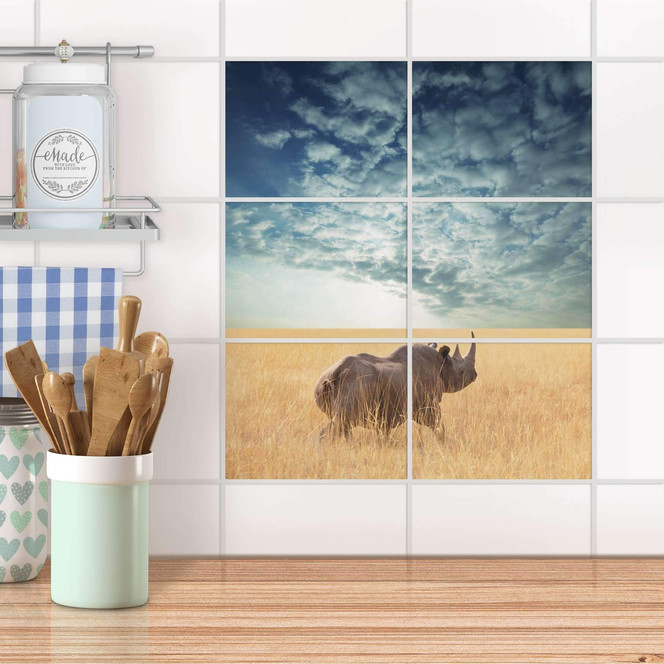 Fliesenfolie quer - Rhino