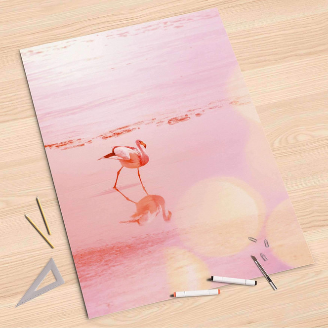 Folienbogen (80x120cm) - Mr. Flamingo- Bild 1