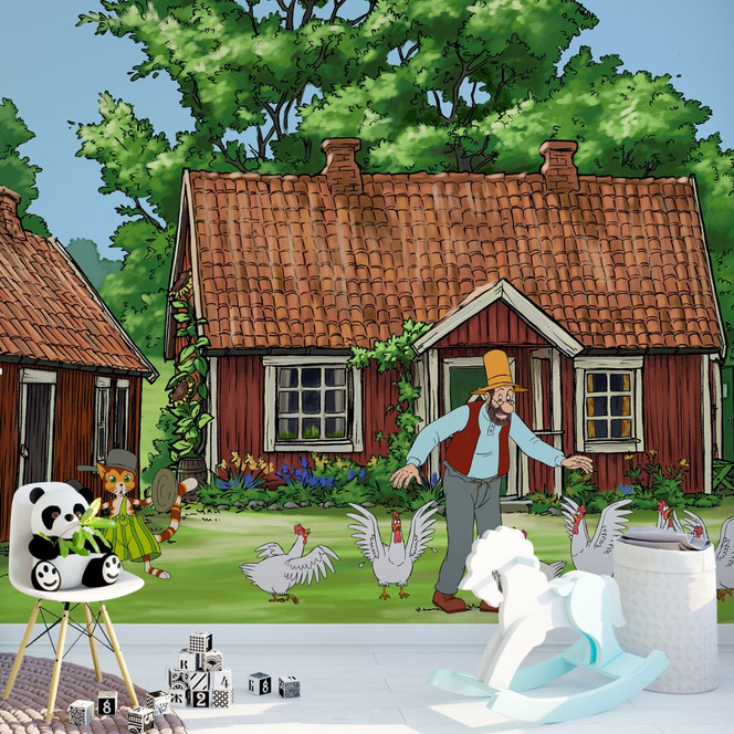 Fototapete Pettersson & Findus - Findus der Poltergeist