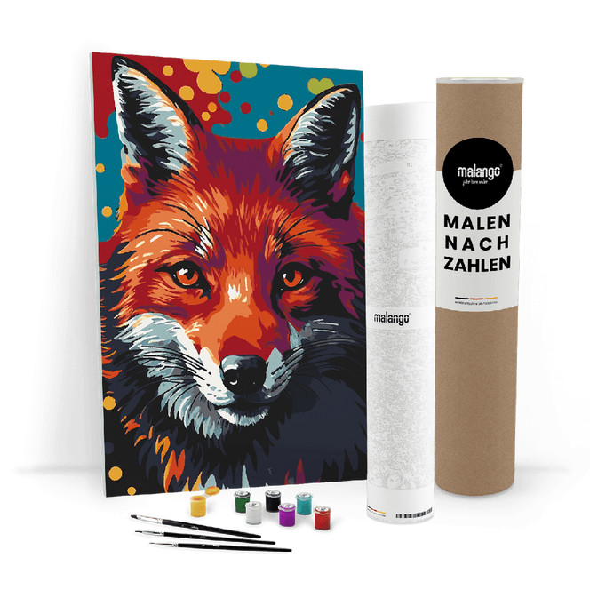 Malen nach Zahlen Leinwandbild - Fuchs Franziska