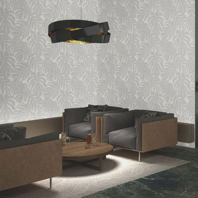 Rasch Vliestapete, Mustertapete Welcome Home mittelgrau