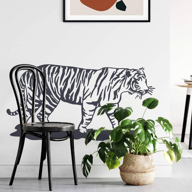Wandtattoo Tiger Silhouette
