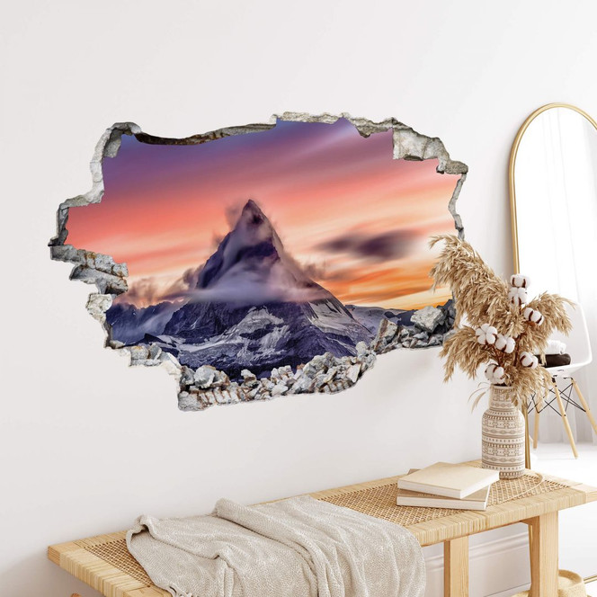 3D Wandtattoo Top of the mountain