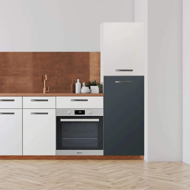 Klebefolie - Hochschrank (60x120cm) - Blaugrau Dark- Bild 1