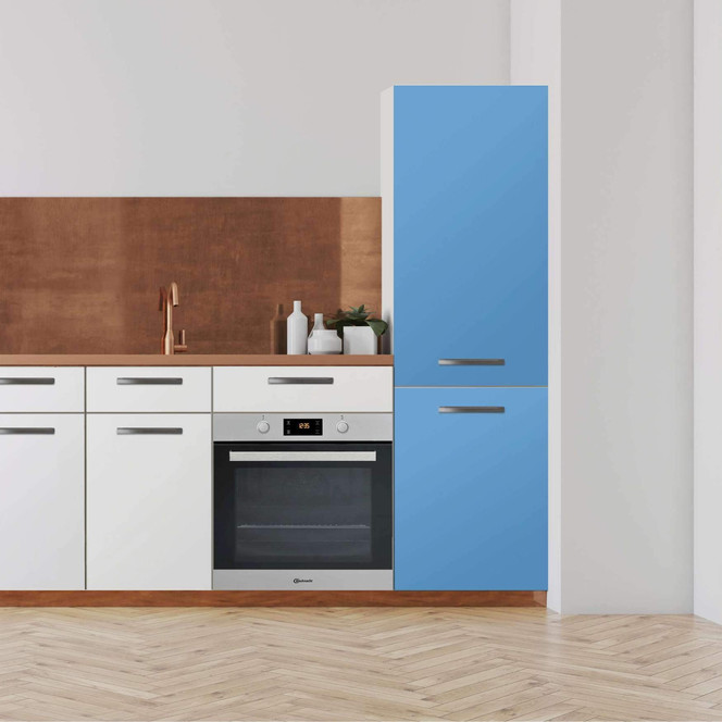 Klebefolie - Hochschrank (60x200cm) - Blau Light- Bild 1