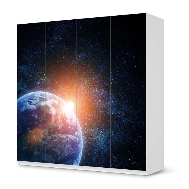 Klebefolie IKEA Pax Schrank 201cm Höhe - 4 Türen - Sunrise- Bild 1