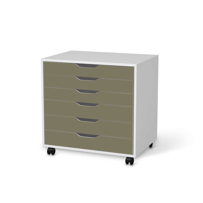 Möbelfolie IKEA Alex Rollcontainer 6 Schubladen - Braungrau Light- Bild 1