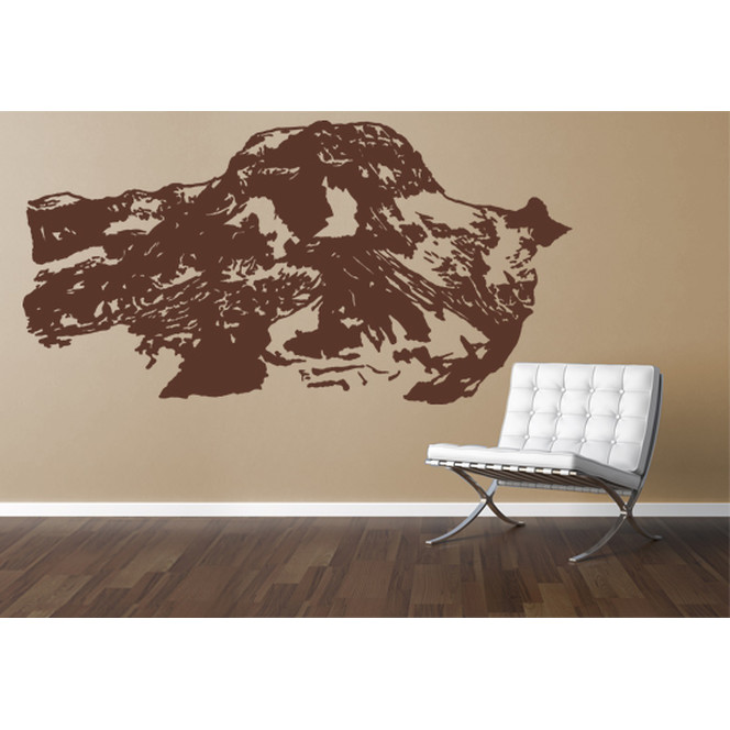 Wohnansicht - Wandtattoo Berg Piz Russein