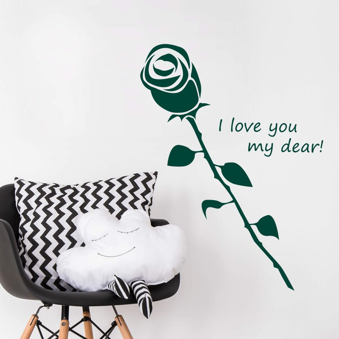 Wandtattoo I love you my dear!