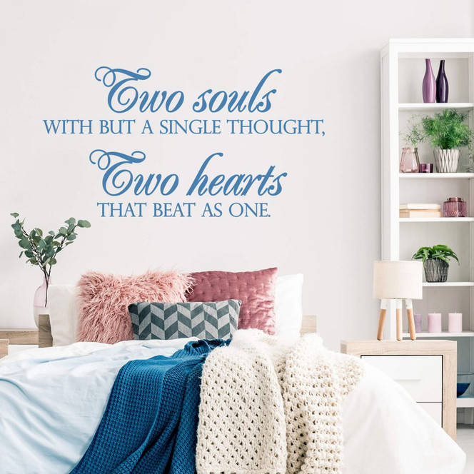 Wandtattoo Two Souls Two Hearts