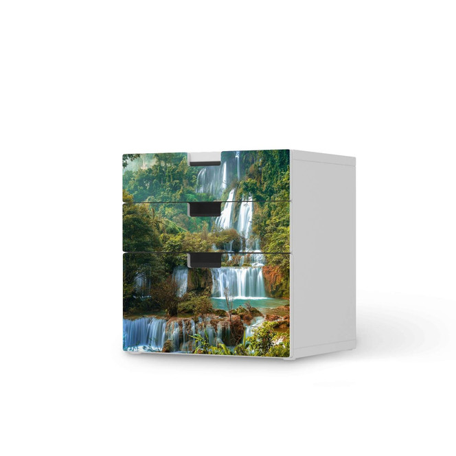 Folie IKEA Stuva / Malad Kommode - 3 Schubladen - Rainforest- Bild 1