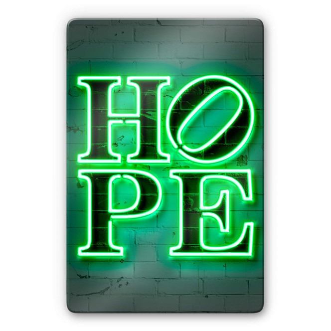 Glasbild Mielu - Hope