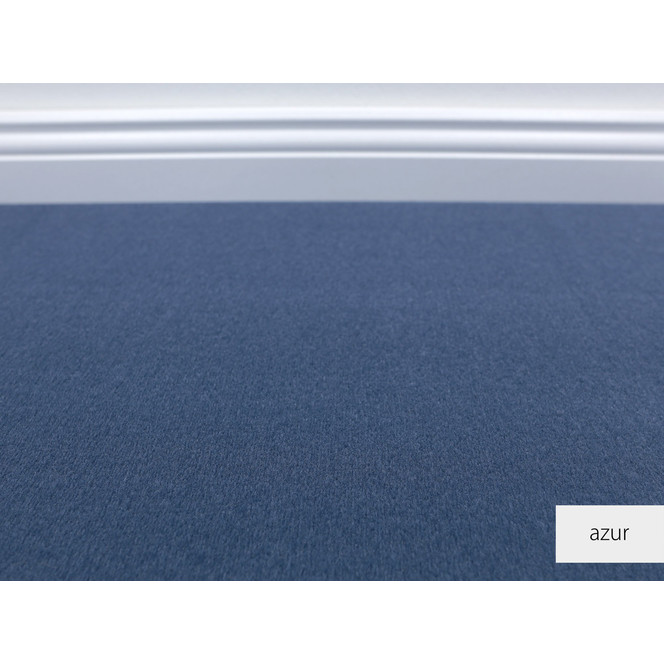 Luca Velours Teppichboden Meterware Wunschmass in Azur