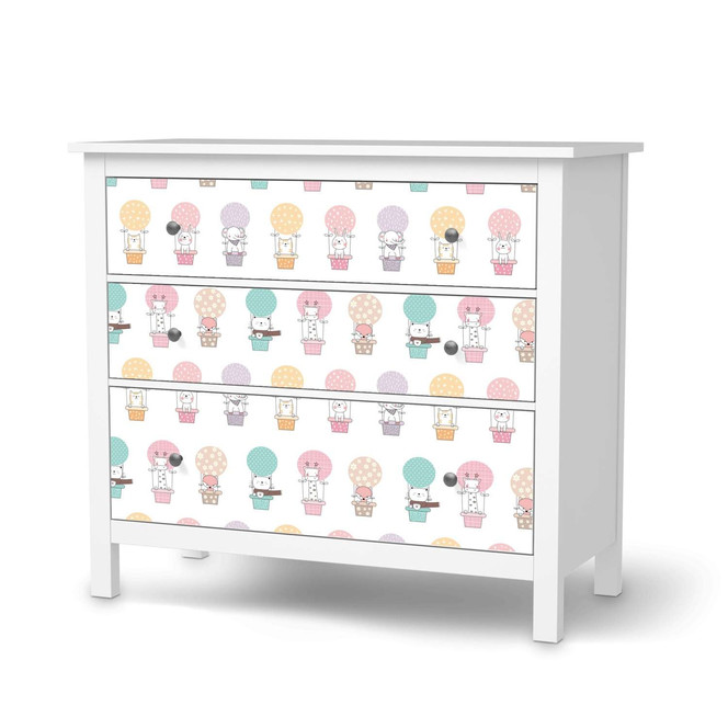 Möbelfolie IKEA Hemnes Kommode 3 Schubladen - Flying Animals- Bild 1
