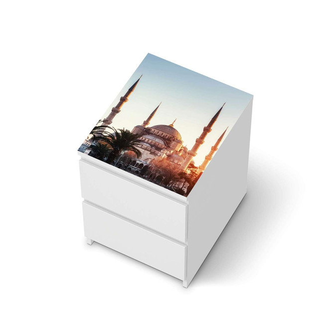 Möbelfolie IKEA Malm Kommode 2 Schubladen oben - Blue Mosque- Bild 1