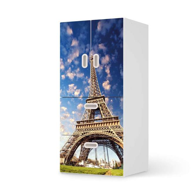 Möbelfolie IKEA Stuva / Fritids - 2 Schubladen und 2 kleine Türen - La Tour Eiffel- Bild 1
