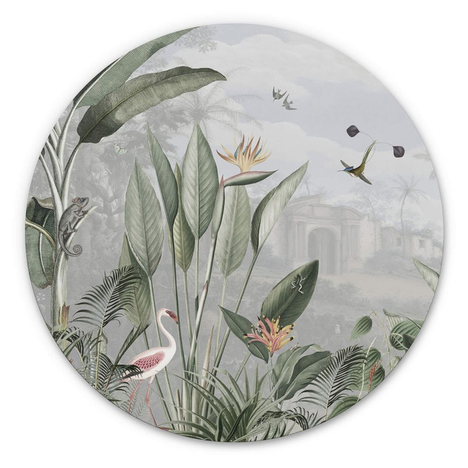 Alu-Dibond Sir Edward - Botanik - Rund