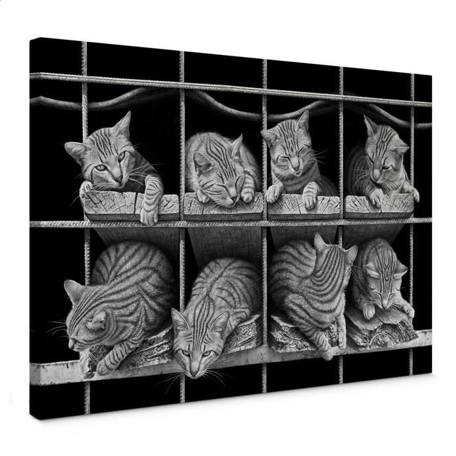 Leinwandbild Heine - Die Katze