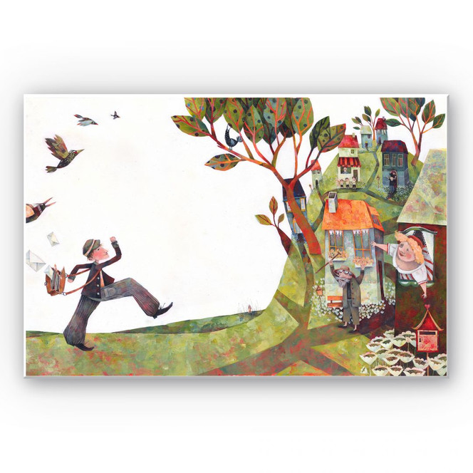 Wandbild Blanz - Der Briefträger