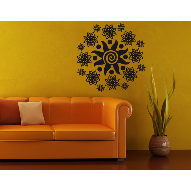 Wandtattoo Sonnenmuster