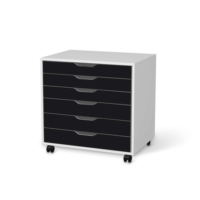 Möbelfolie IKEA Alex Rollcontainer 6 Schubladen - Schwarz- Bild 1