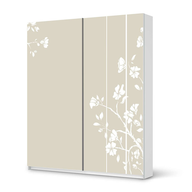 Möbelfolie IKEA Pax Schrank 236cm Höhe - Schiebetür - Florals Plain 3- Bild 1