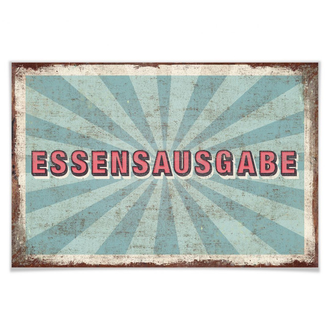Poster Essensausgabe