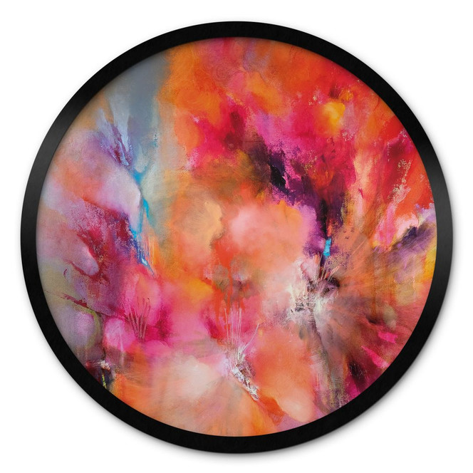 Poster Farbfeuerwerk - Schmucker - Rund