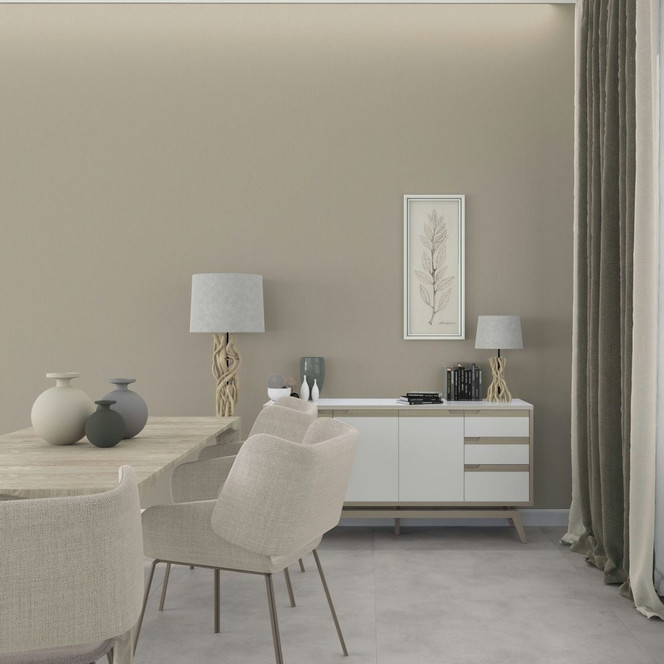 Unitapete, einfarbige Vliestapete Novamur Jackie beige