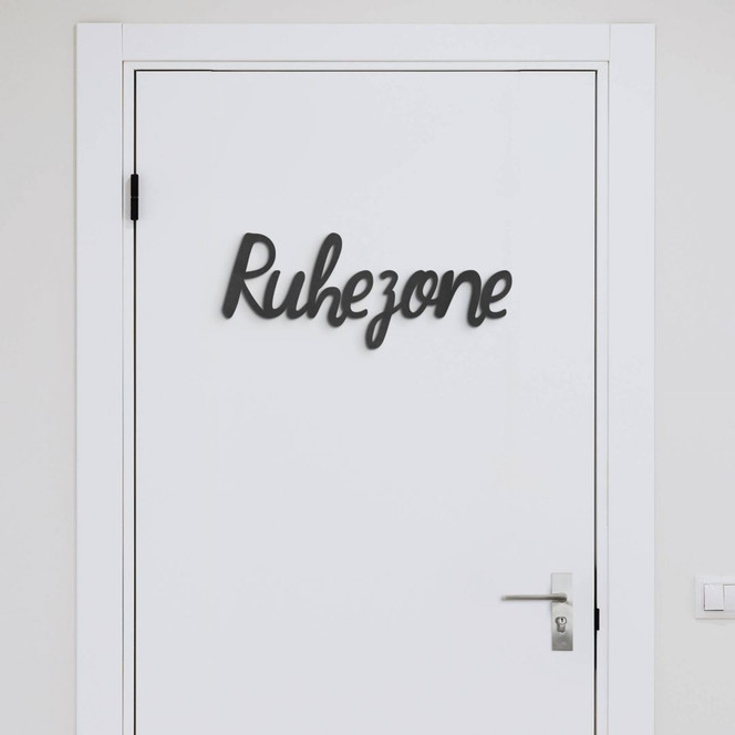 3D MDF Schriftzug Ruhezone