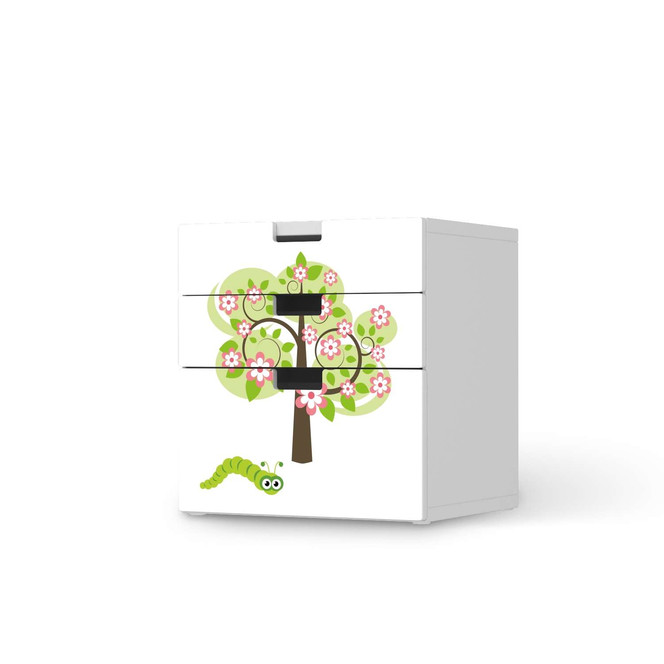 Folie IKEA Stuva / Malad Kommode - 3 Schubladen - Blooming Tree- Bild 1