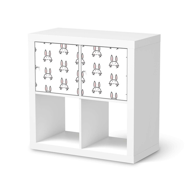 Möbel Klebefolie IKEA Expedit Regal 2 Türen (quer) - Hoppel- Bild 1