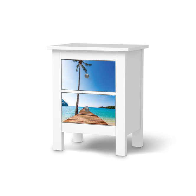 Möbelfolie IKEA Hemnes Kommode 2 Schubladen - Caribbean- Bild 1