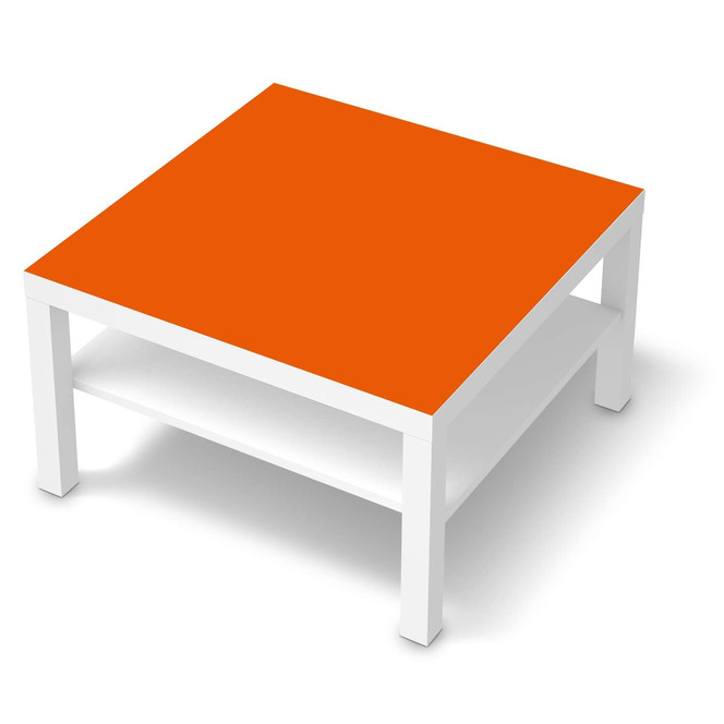 Möbelfolie IKEA Lack Tisch 78x78cm - Orange Dark- Bild 1