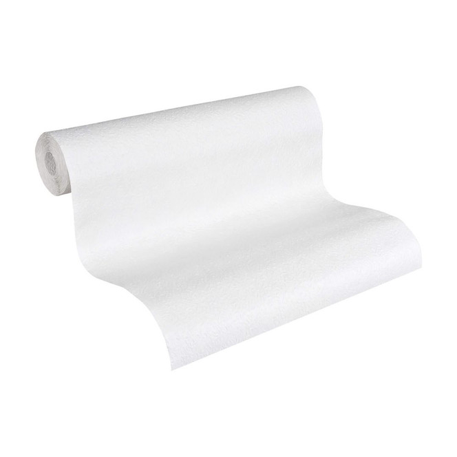 A.S. Création Vliestapete Meistervlies Strukturtapete Uni überstreichbar weiss