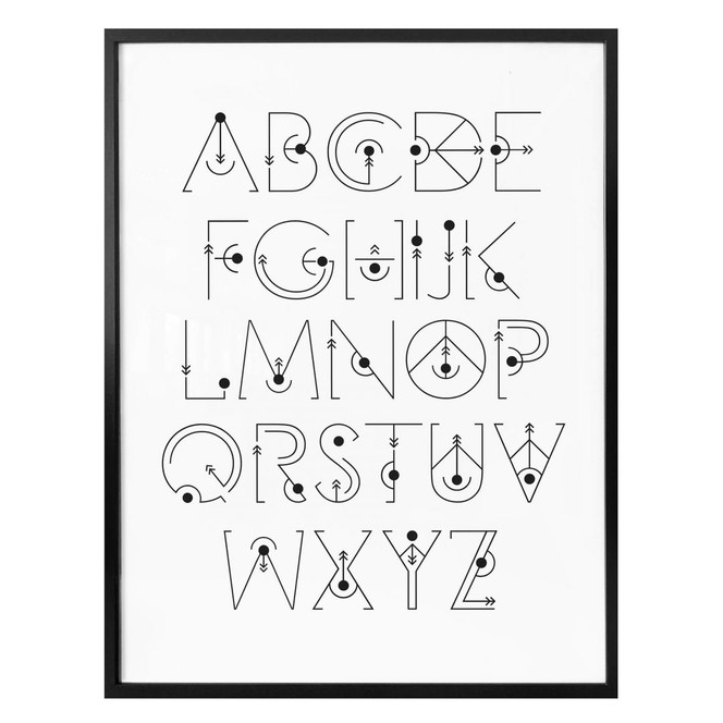 Poster Alphabet Gravity