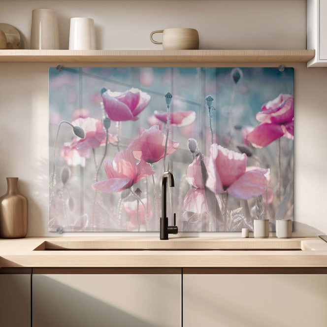 Spritzschutz Delgado - Mohnblumenwiese