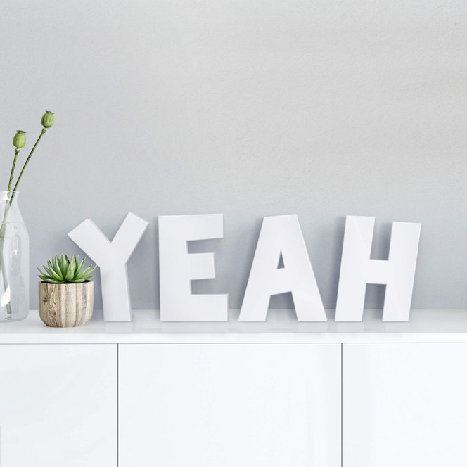 Dekobuchstaben 3D Yeah