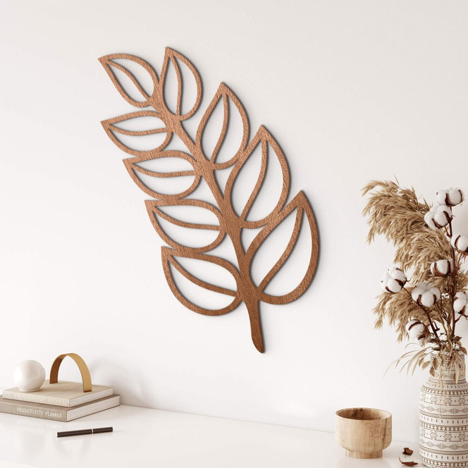 Holzdeko Mahagoni - Blatt Esche