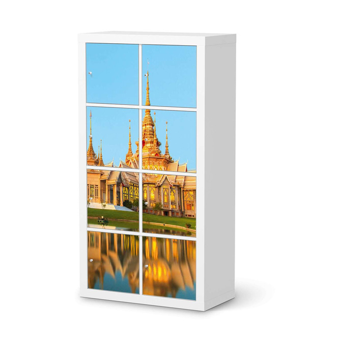 Klebefolie IKEA Expedit Regal 8 Türen - Thailand Temple- Bild 1
